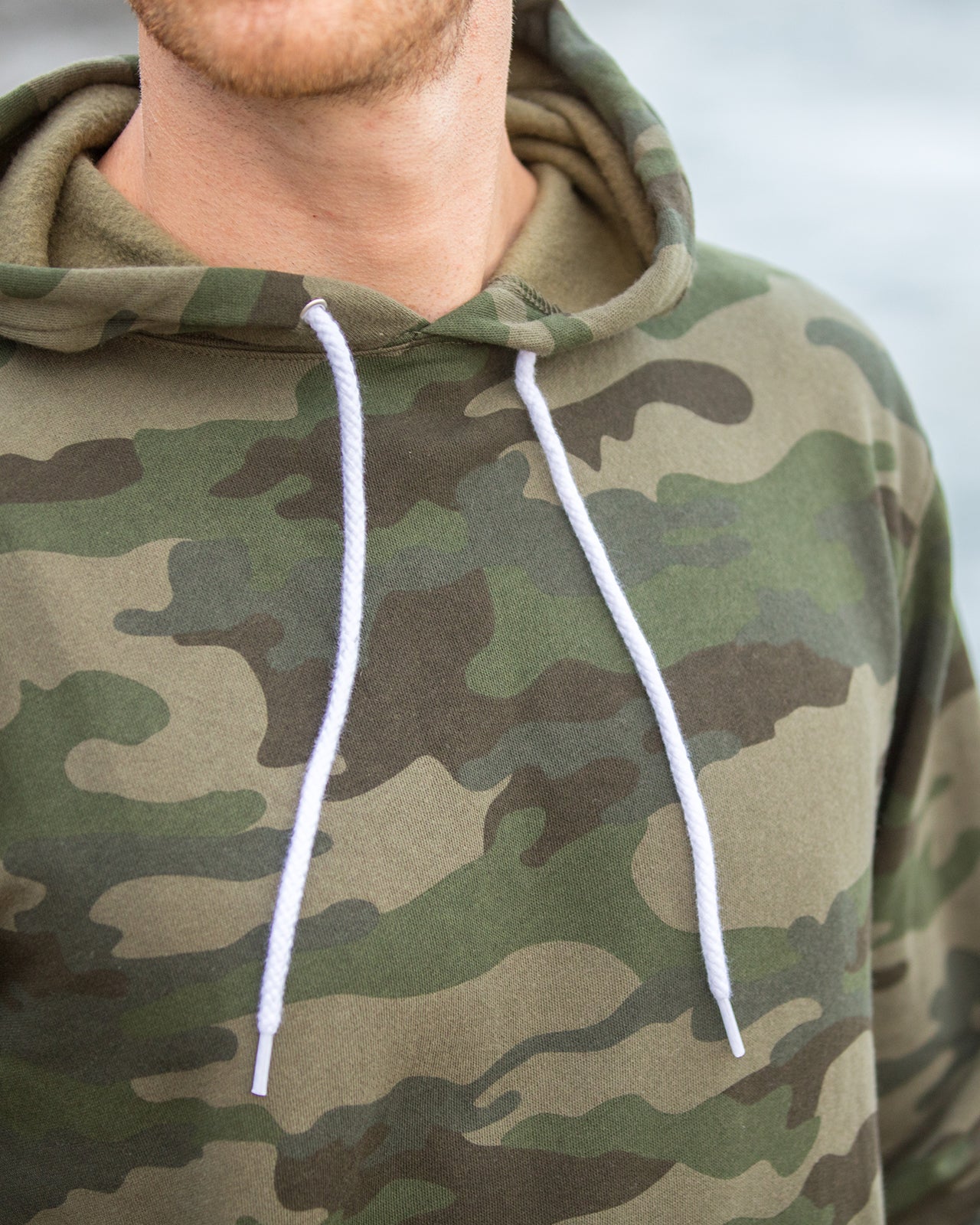 Unisex Lightweight Fitted Hooded Pullover Sweatshirt